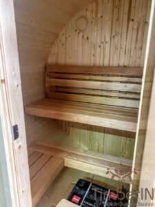 Outdoor barrel sauna mini small 2 4 persons (17)