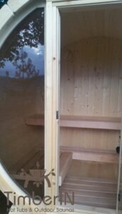 Outdoor barrel sauna mini small 2 4 persons (2)
