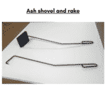 Ash shovel and rake for wooden hot tub