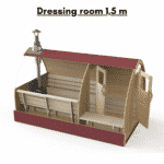 Dressing room 15 m for outdoor sauna