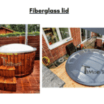 Fiberglass lid for terrace hot tub