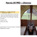 Harvia 20 PRO chimney for outdoor sauna