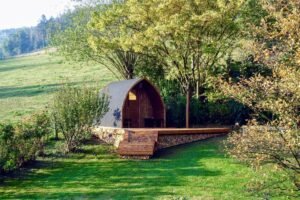 Outdoor garden sauna pod – iglu 1 5 scaled