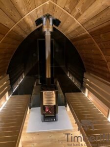 Outdoor wooden sauna pod – iglu (1)