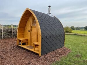 Outdoor wooden sauna pod – iglu (4)