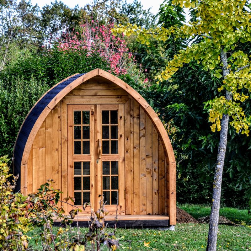 Outdoor traditional sauna